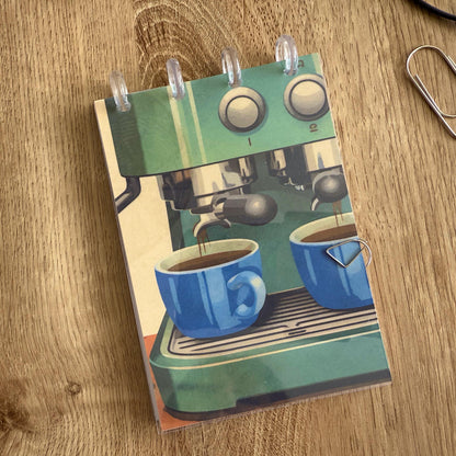 Time for Espresso Sticker Book Front & Back Covers - With or Without Discs and Protective Clear Covers - Create Your Sticker System