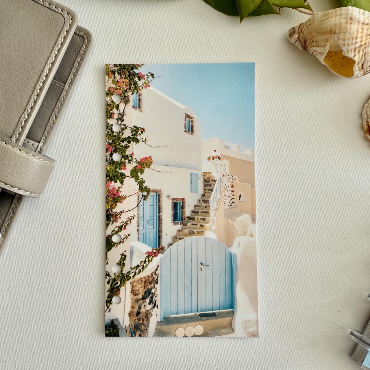 Island Apartment Summer Dashboard - Fits A5, B6, Personal Wide, Personal, A6, Pocket, Mini Ring Planners. Protective Cover.