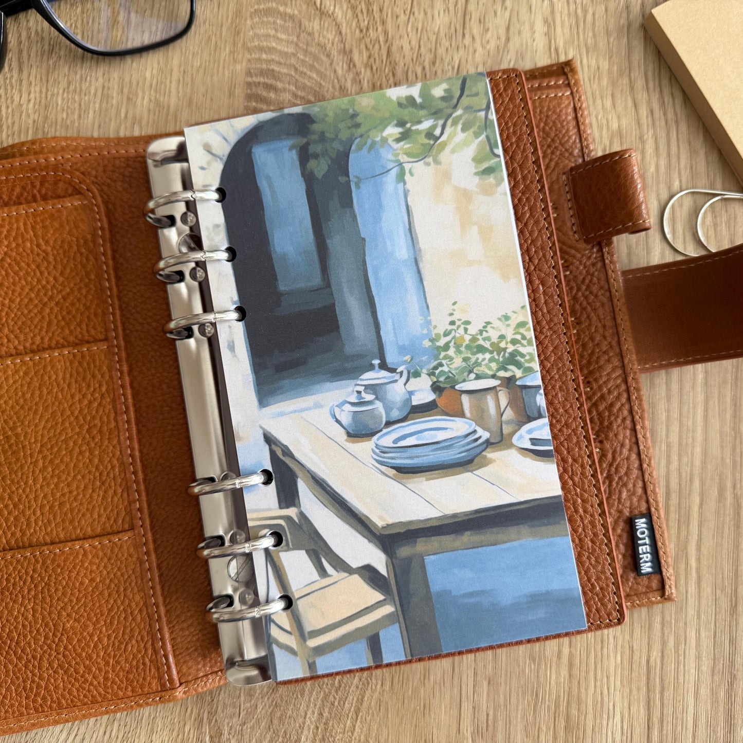 Al Fresco Dashboard - A5, B6, Personal Wide, Personal, A6, Pocket, Pocket Plus, Mini Ring Planners. Protective Cover.