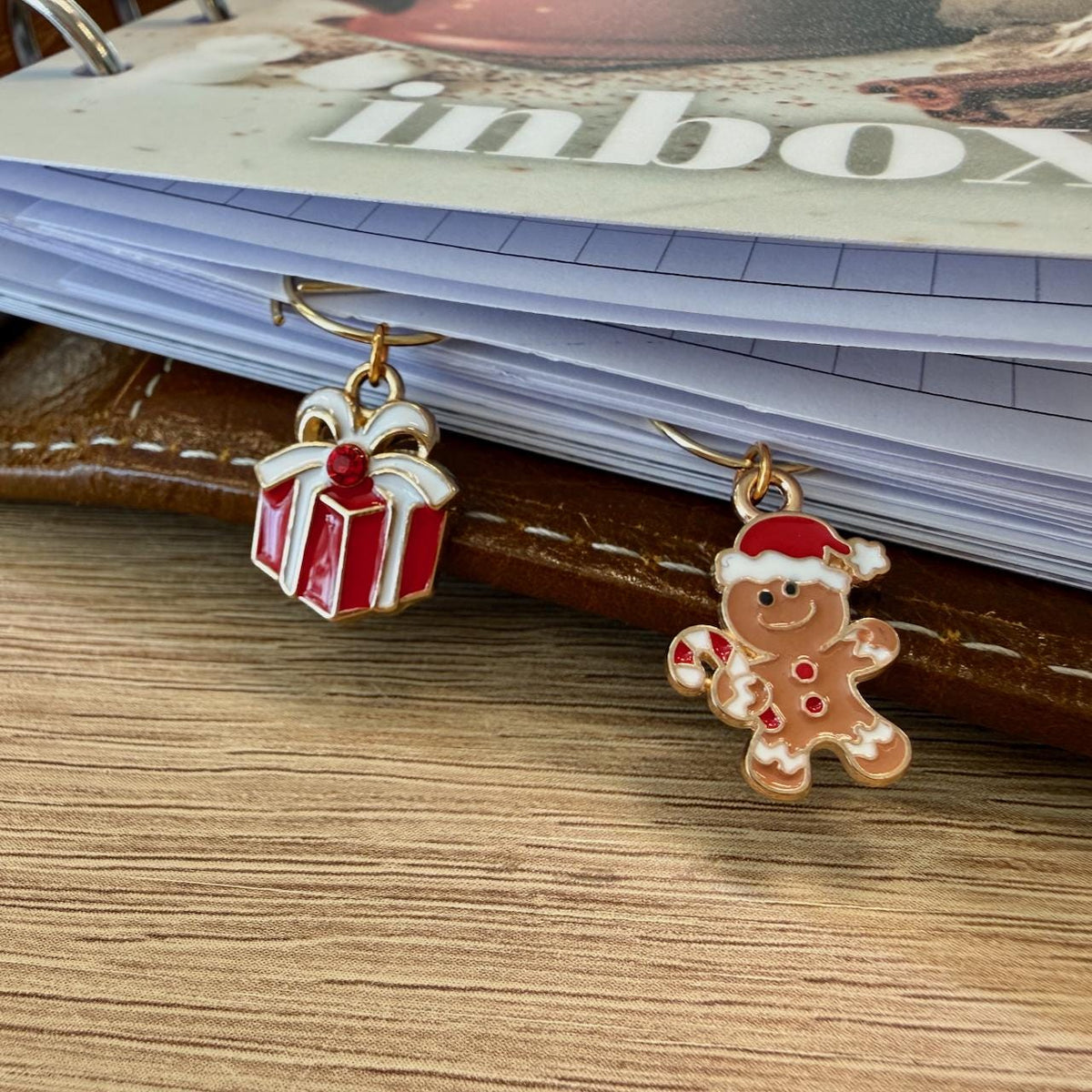 Christmas Cookies and Gifts - Page Marker Clips - Ring Planner Accessories & Deco - Choose Your Design