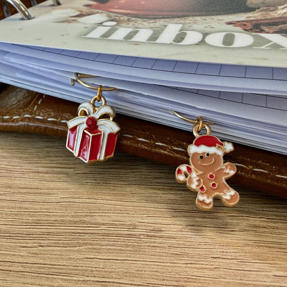 Christmas Cookies and Gifts - Page Marker Clips - Ring Planner Accessories & Deco - Choose Your Design