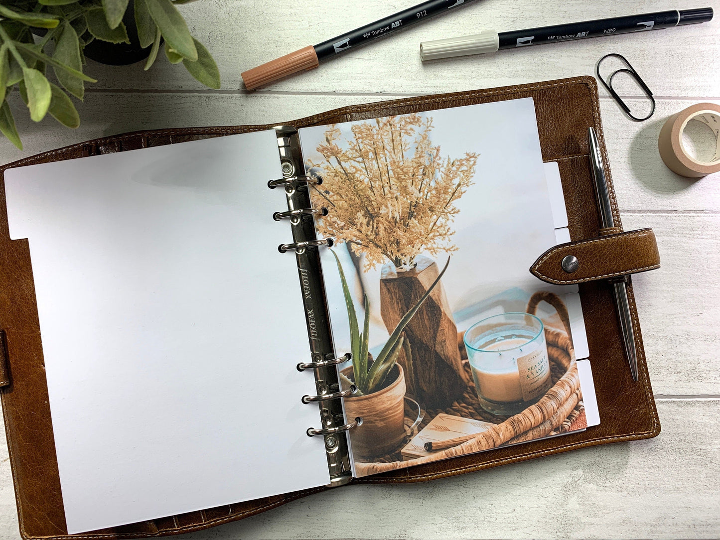 Warm Ochre Planner Dividers