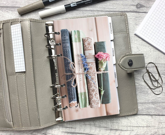 Vintage Books & Flowers - Reading Dashboard