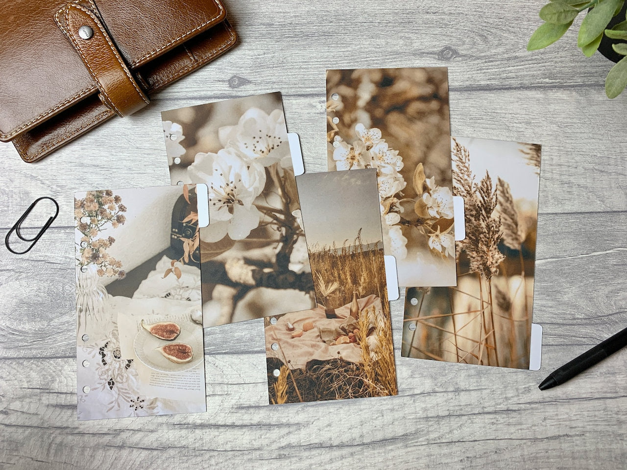 Vintage Brown Planner Dividers – Sort Stuff Out