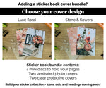 Load image into Gallery viewer, NEW Strawberry and Vanilla Mini Flag Stickers - Option to Include Sticker Book Extras - Functional Planner Stickers
