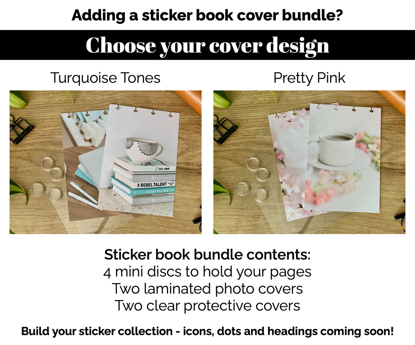 Mini Flag Starter Bundle - Option to Include Sticker Book Extras - Functional Planner Stickers