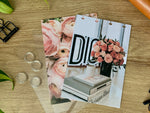 Load image into Gallery viewer, Luxe Floral Sticker Book Front &amp; Back Covers - With or Without Discs and Protective Clear Covers - Create Your Sticker System
