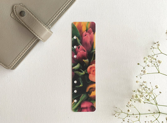 Bright Tulips Page Marker - Autumn Toadstool - Choose A5, B6, Personal Wide, Personal, A6, Pocket, Mini - Planner Bookmark