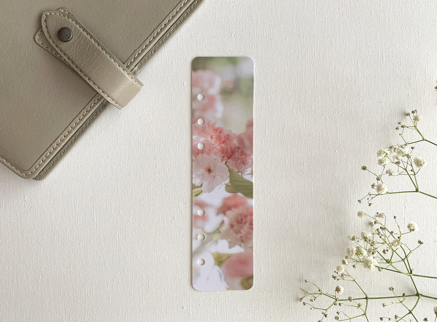 Apple Blossom Page Marker - Spring - Choose A5, B6, Personal Wide, Personal, A6, Pocket, Mini - Planner Bookmark