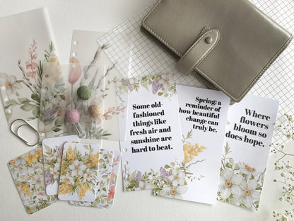 Watercolour Flowers - Spring Bundle 2 saving 25% - Fits A5, B6, Personal Wide, FCC, Personal, A6, Pocket +, Pocket, Mini Ring Planners