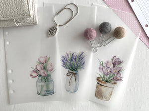 Spring Plant Pots - Spring Bundle 2 saving 25% - Fits A5, B6, Personal Wide, FCC, Personal, A6, Pocket +, Pocket, Mini Ring Planners