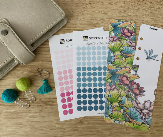 Lotus and Dragonflies Bundle 2 - saving 25% - Fits A5, B6, Personal Wide, FCC, Personal, A6, Pocket +, Pocket, Mini Ring Planners