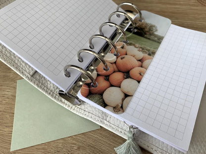 Pumpkin Field Page Marker - Choose A5, B6, Personal Wide, Personal, A6, Pocket, Mini - Planner Bookmark