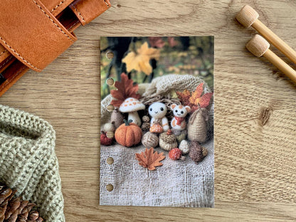 Autumn Crafted Friends Dashboard - Fits A5, B6, Personal Wide, Personal, A6, Pocket, Mini Ring Planners. Protective Cover.