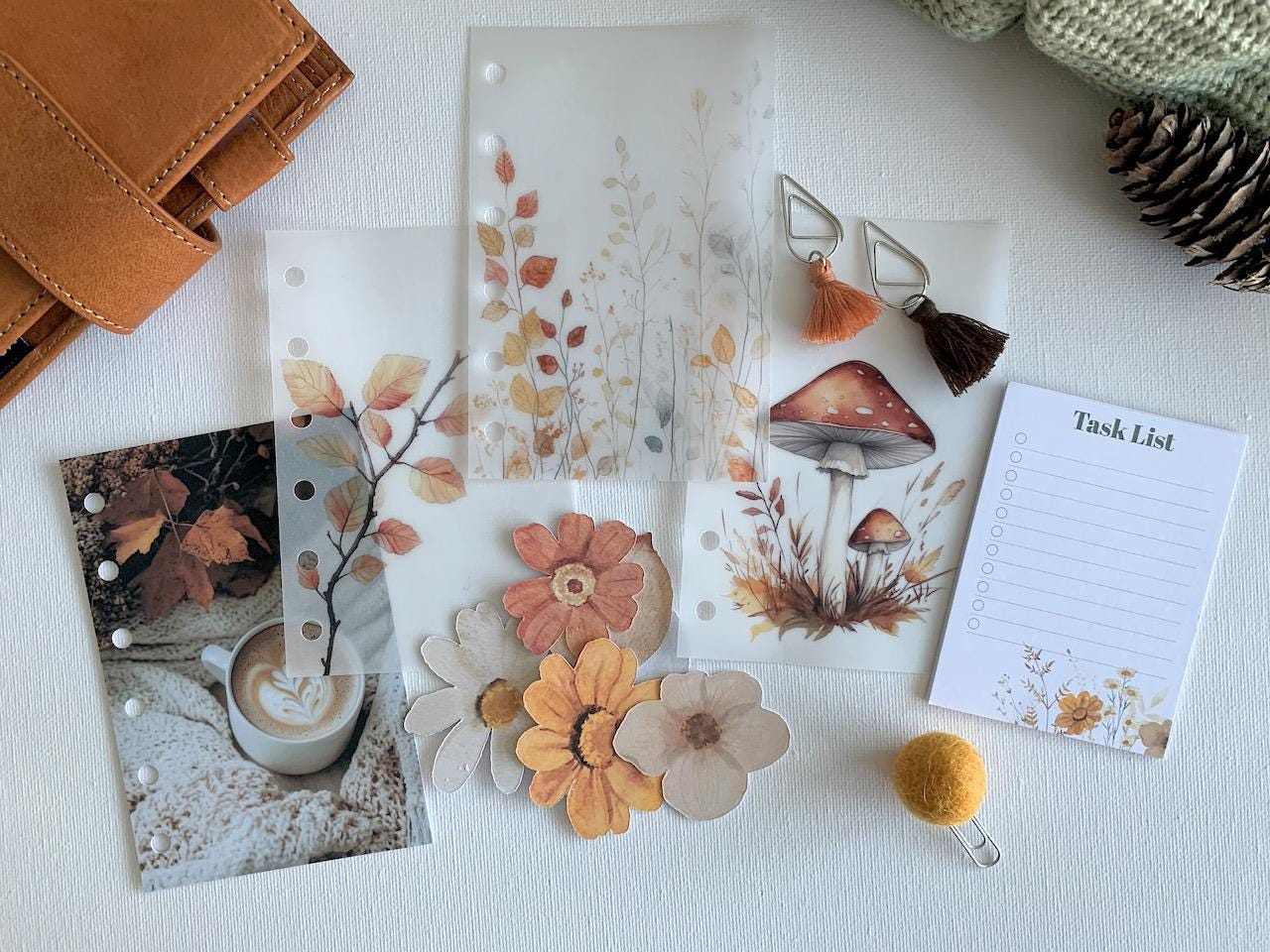 Autumn Vellum & Deco Bundle saving 25% - Fits A5, B6, Personal Wide, FCC, Personal, A6, Pocket +, Pocket, Mini Ring Planners