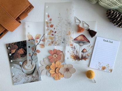 Autumn Vellum & Deco Bundle saving 25% - Fits A5, B6, Personal Wide, FCC, Personal, A6, Pocket +, Pocket, Mini Ring Planners