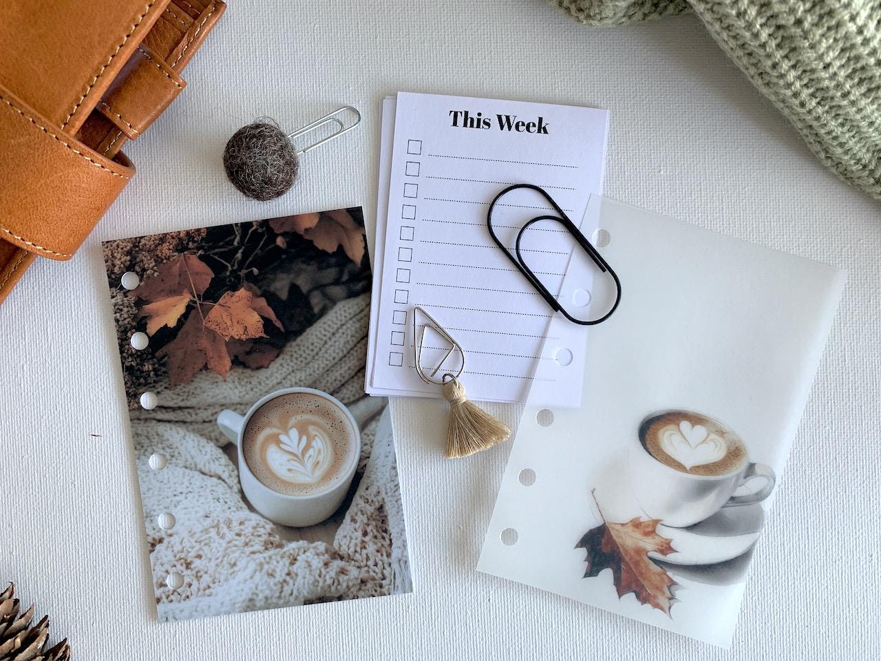 Autumn Coffee Bundle saving 25% - Fits A5, B6, Personal Wide, FCC, Personal, A6, Pocket +, Pocket, Mini Ring Planners