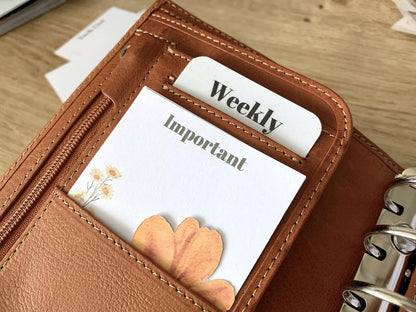 Autumn Pocket Sheets - To Do, Today, Reminders, Important - Ring Planner Accessories & Deco - Filofax, Kikki K