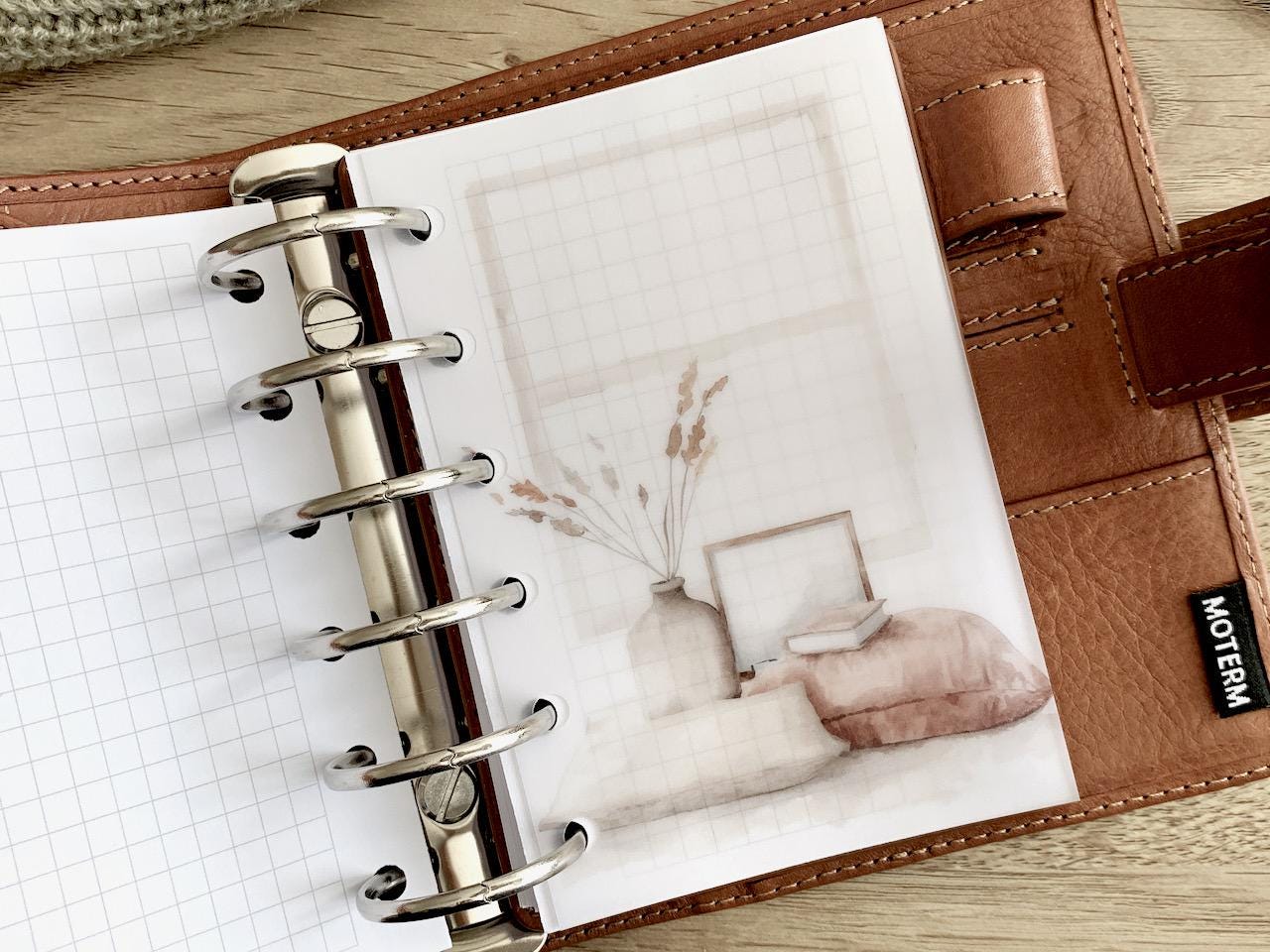 Warm Neutral Vellum Dashboards - Set of 3 - A5, B6, Personal Wide, Personal, A6, Pocket, Mini Ring Planners. Add Deco and Layering