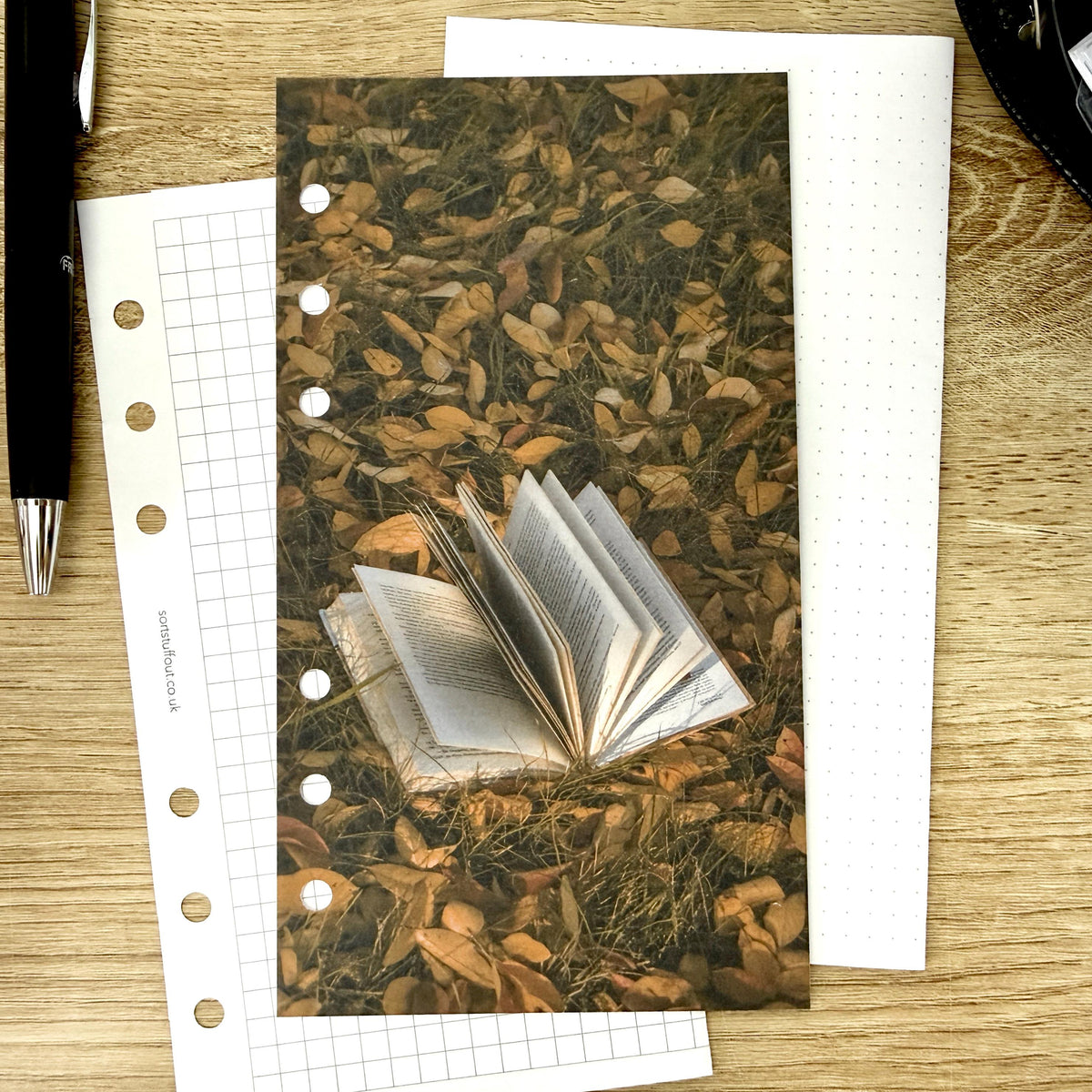 Autumn Book Dashboard - Choose Your Ring or Disc Planner Size