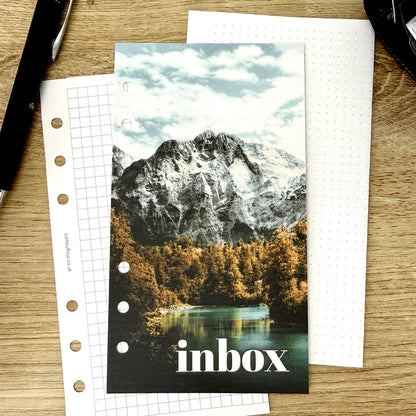 Lake and Valley Inbox Dashboard - Choose Your Ring or Disc Planner Size