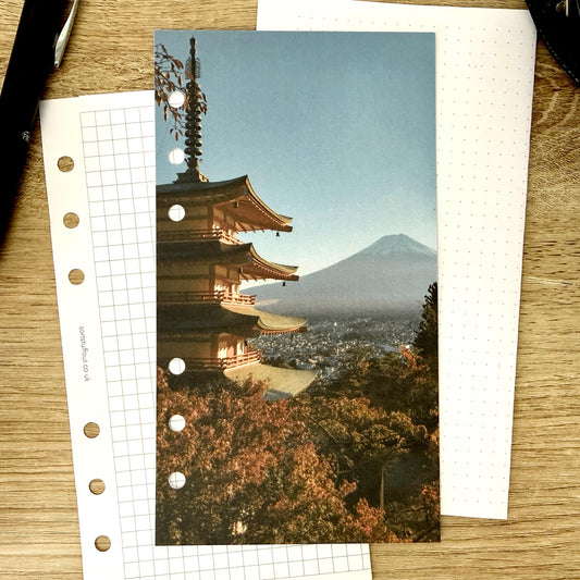 Autumn Mt Fuji Dashboard - Choose Your Ring or Disc Planner Size