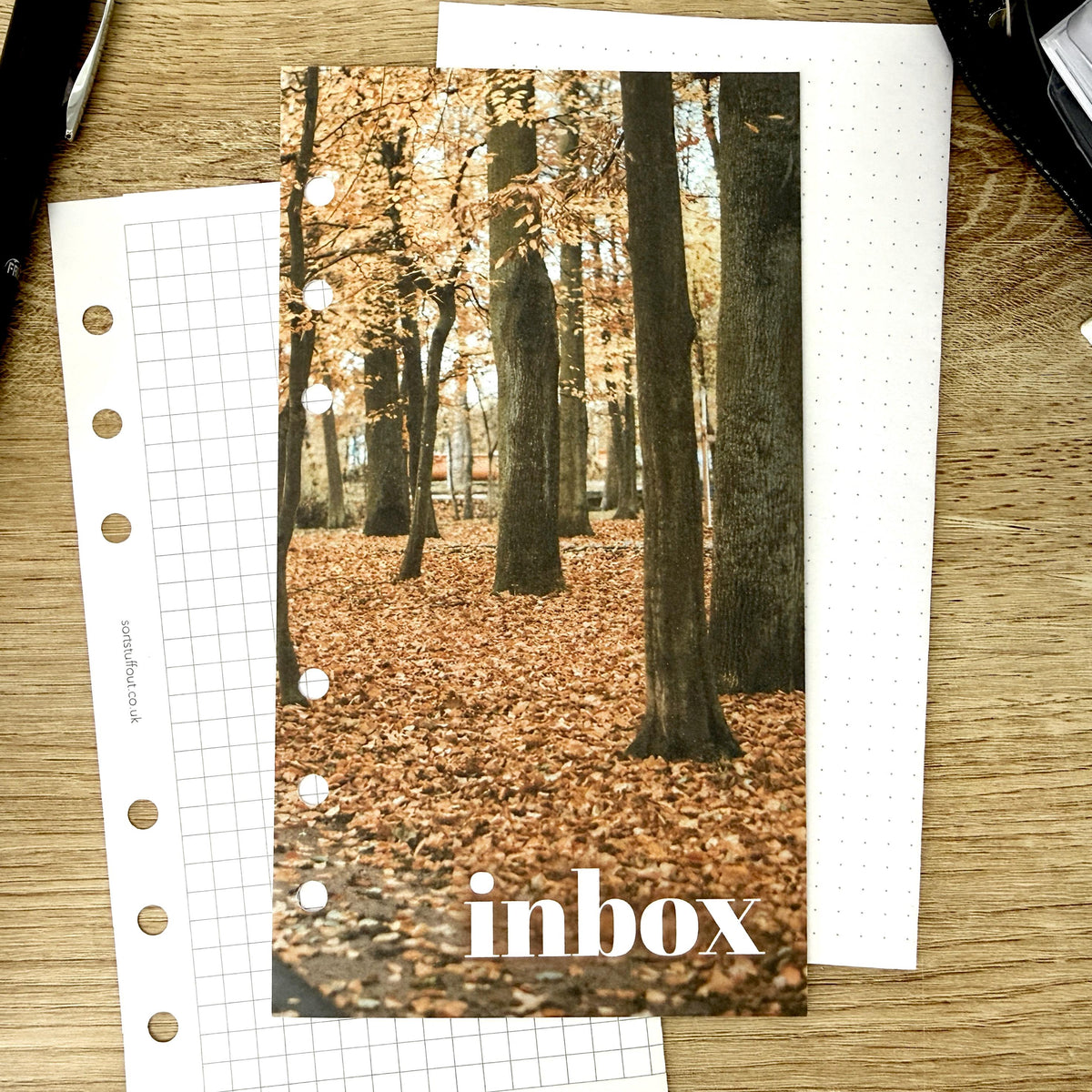 Crunch Leaves Inbox Dashboard - Choose Your Ring or Disc Planner Size