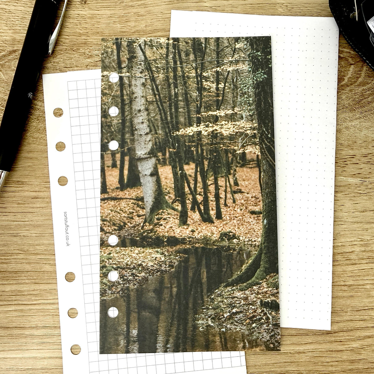 Autumn Woodland Reflections Dashboard - Choose Your Ring or Disc Planner Size