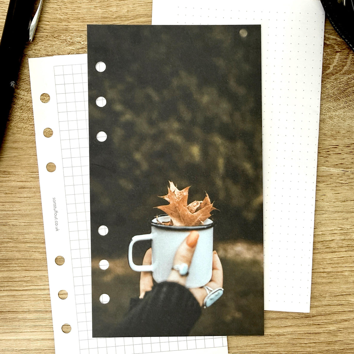 Maple Coffee Dashboard - Choose Your Ring or Disc Planner Size