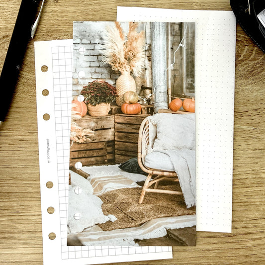 Boho Autumn Dashboard - Choose Your Ring or Disc Planner Size