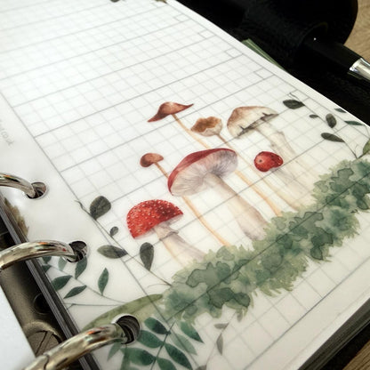 Cosy Woodland Vellum Dashboards - Set of 5 - Choose Your Ring of Disc Planner Size Insert