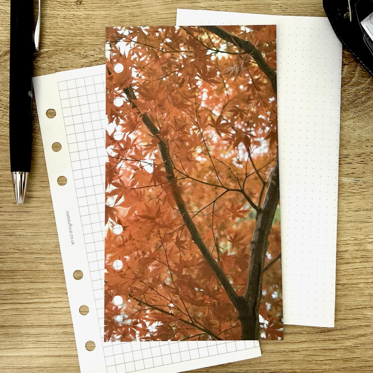 Maple Leaves Dashboard - Choose Your Ring or Disc Planner Size