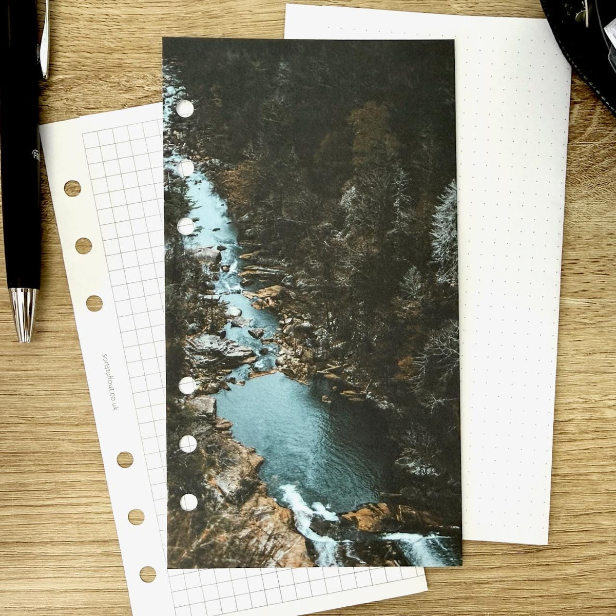 Mountain Waterfall Dashboard - Choose Your Ring or Disc Planner Size