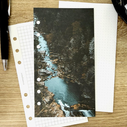 Mountain Waterfall Dashboard - Choose Your Ring or Disc Planner Size