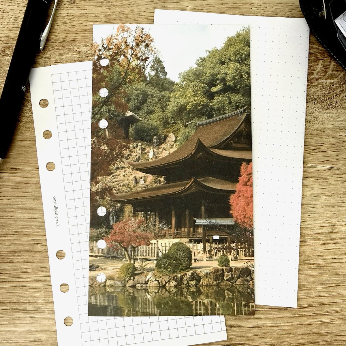 Temple in Autumn Dashboard - Choose Your Ring or Disc Planner Size