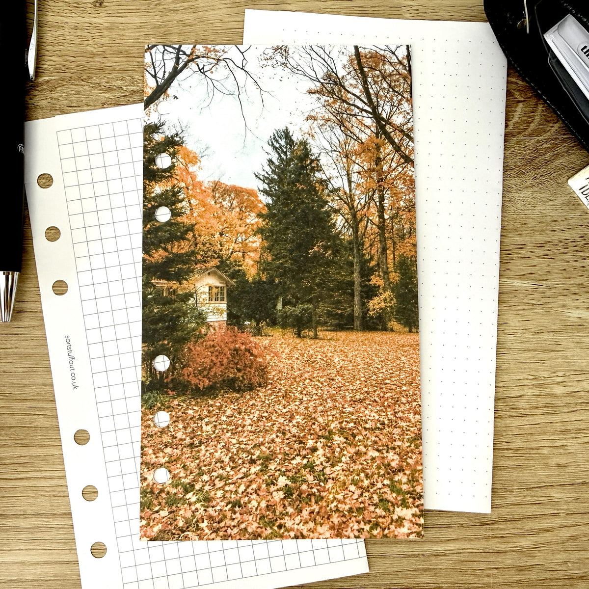 Autumn Cottage Dashboard - Choose Your Ring or Disc Planner Size