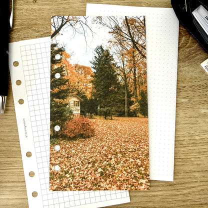 Autumn Cottage Dashboard - Choose Your Ring or Disc Planner Size