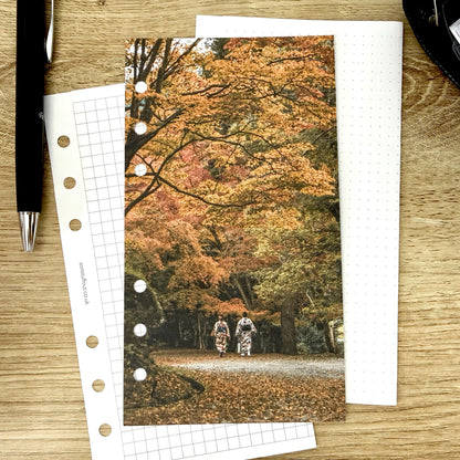 Autumn Kimono Dashboard - Choose Your Ring or Disc Planner Size