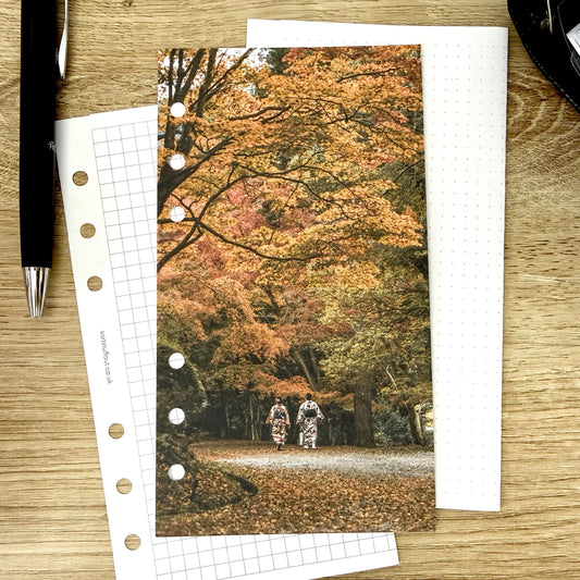 Autumn Kimono Dashboard - Choose Your Ring or Disc Planner Size