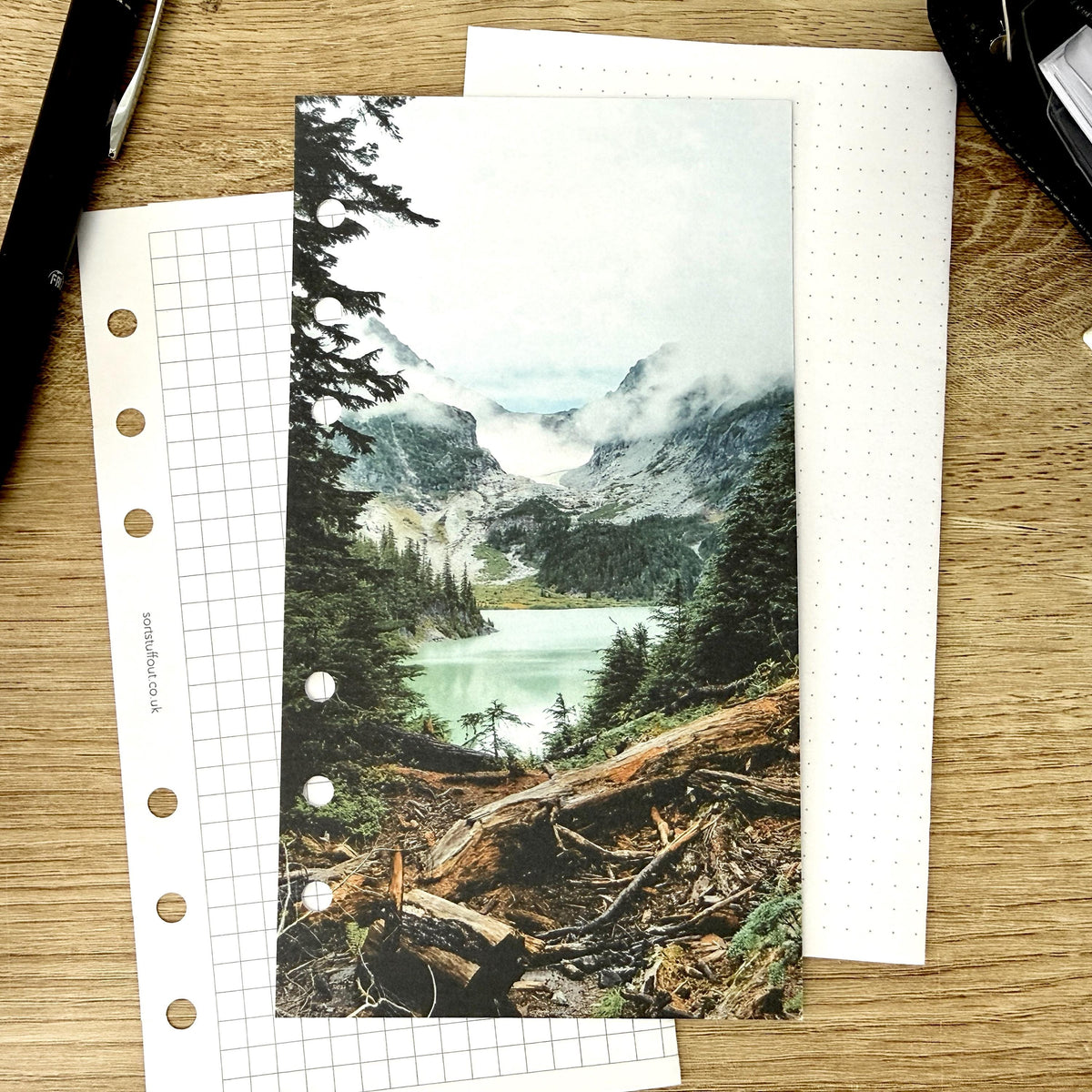 Misty Mountain Lake Dashboard - Choose Your Ring or Disc Planner Size