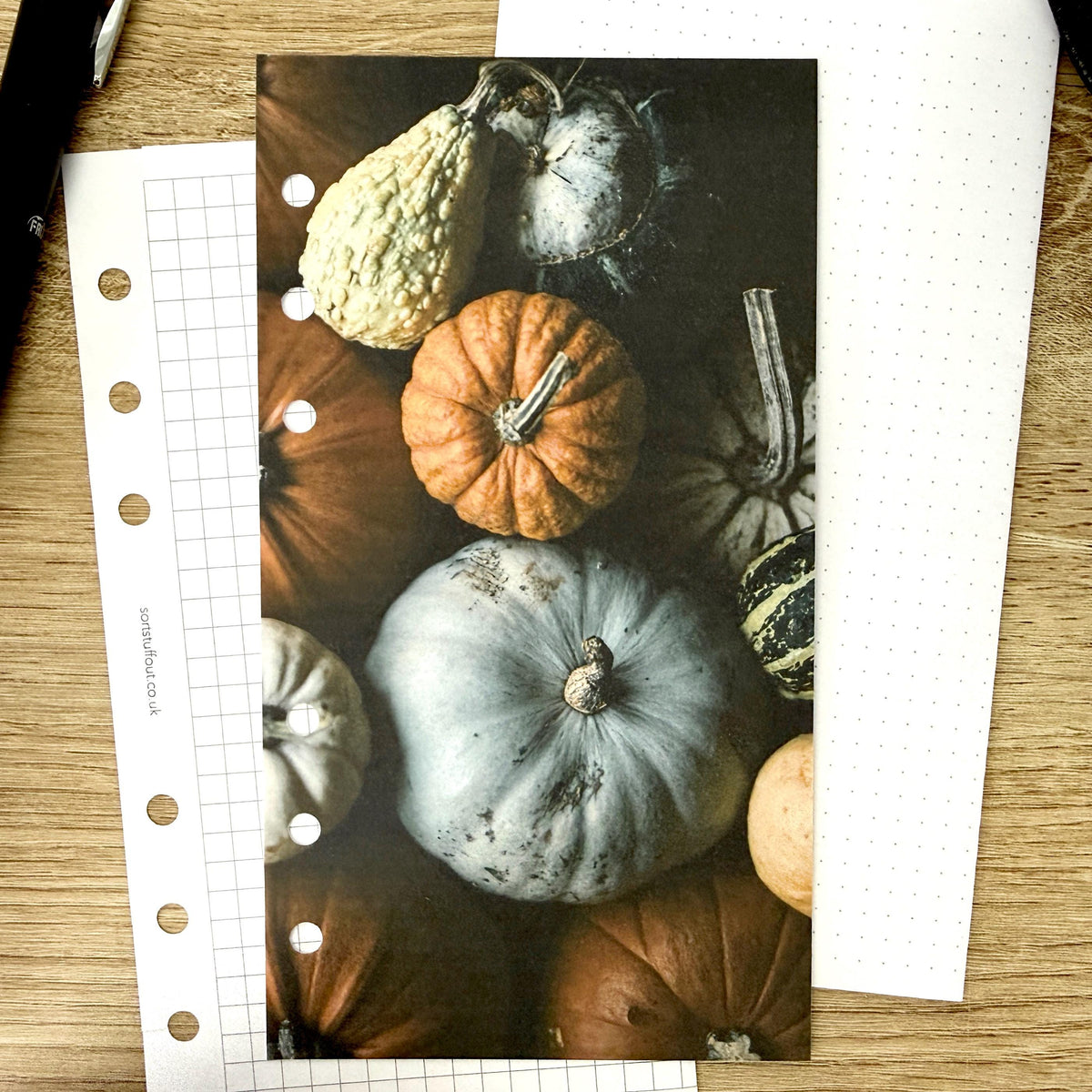 Pumpkin Collection Dashboard - Choose Your Ring or Disc Planner Size