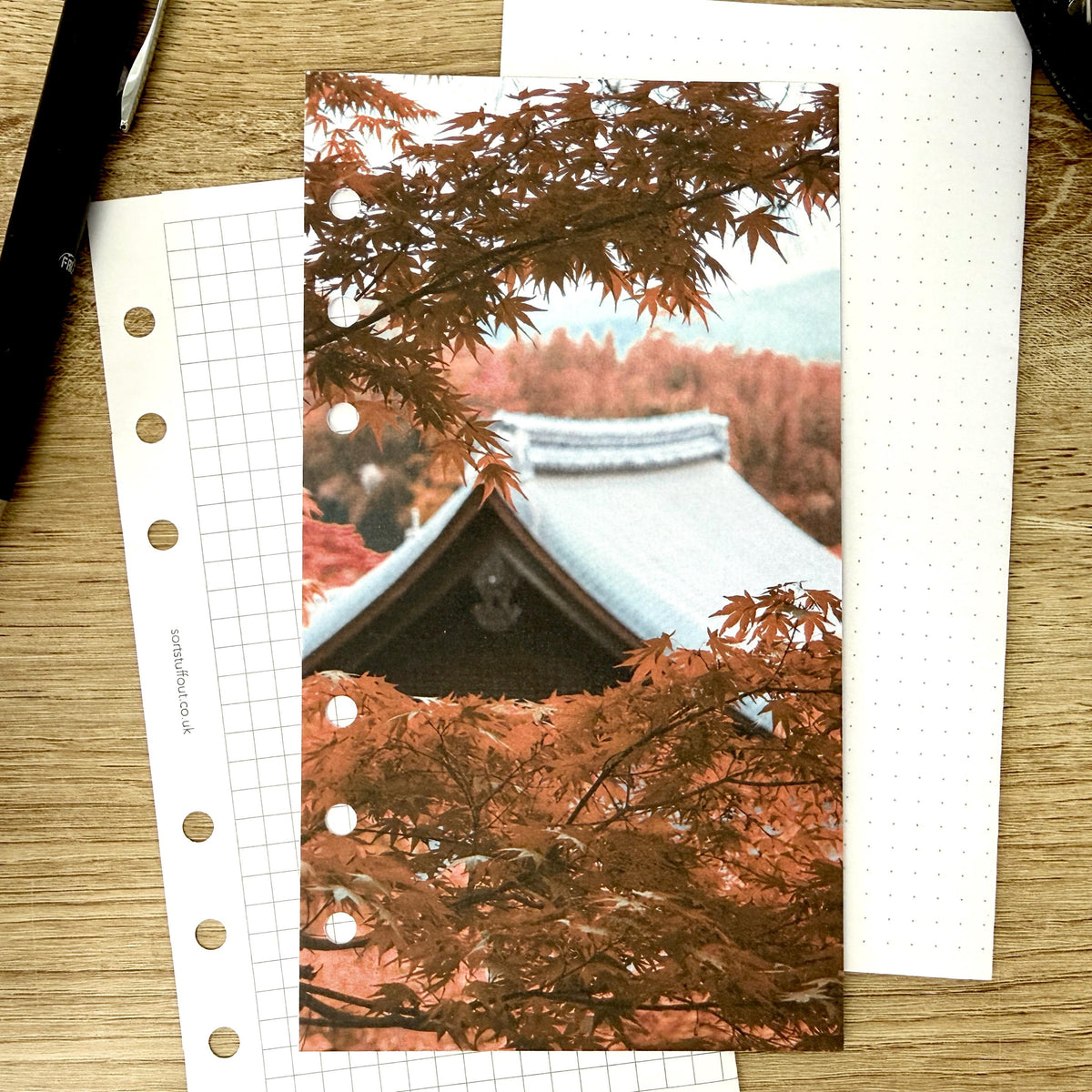 Japanese Mountain Maple Dashboard - Choose Your Ring or Disc Planner Size
