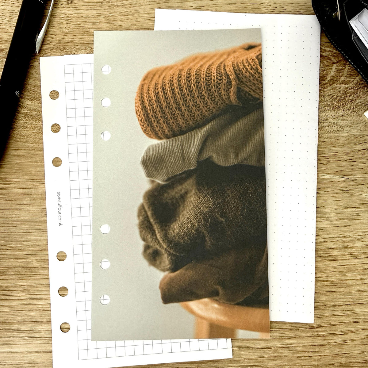 Cosy Autumn Knits Dashboard - Choose Your Ring or Disc Planner Size