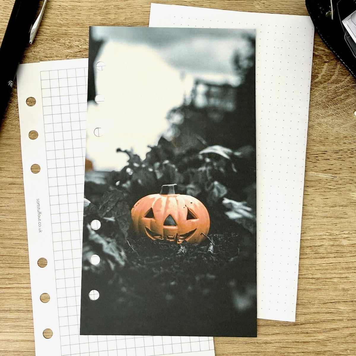 Halloween Pumpkin Dashboard - Choose Your Ring or Disc Planner Size