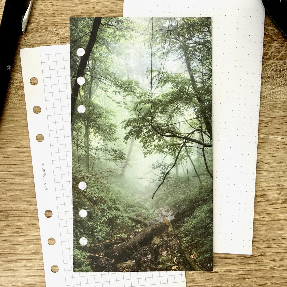 Misty Woodland Hideaway Dashboard - Choose Your Ring or Disc Planner Size