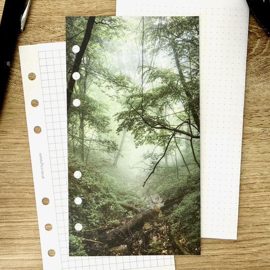 Misty Woodland Hideaway Dashboard - Choose Your Ring or Disc Planner Size