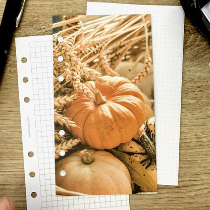 Fall Harvest Dashboard - Choose Your Ring or Disc Planner Size