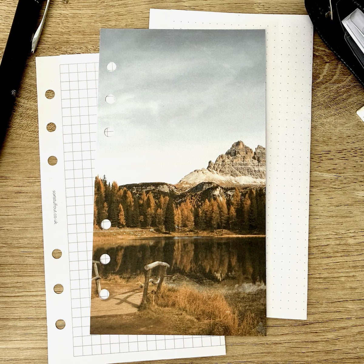 Mountain Trip Dashboard - Choose Your Ring or Disc Planner Size