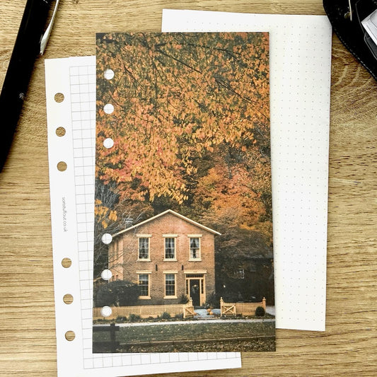 Autumn Home Dashboard - Choose Your Ring or Disc Planner Size