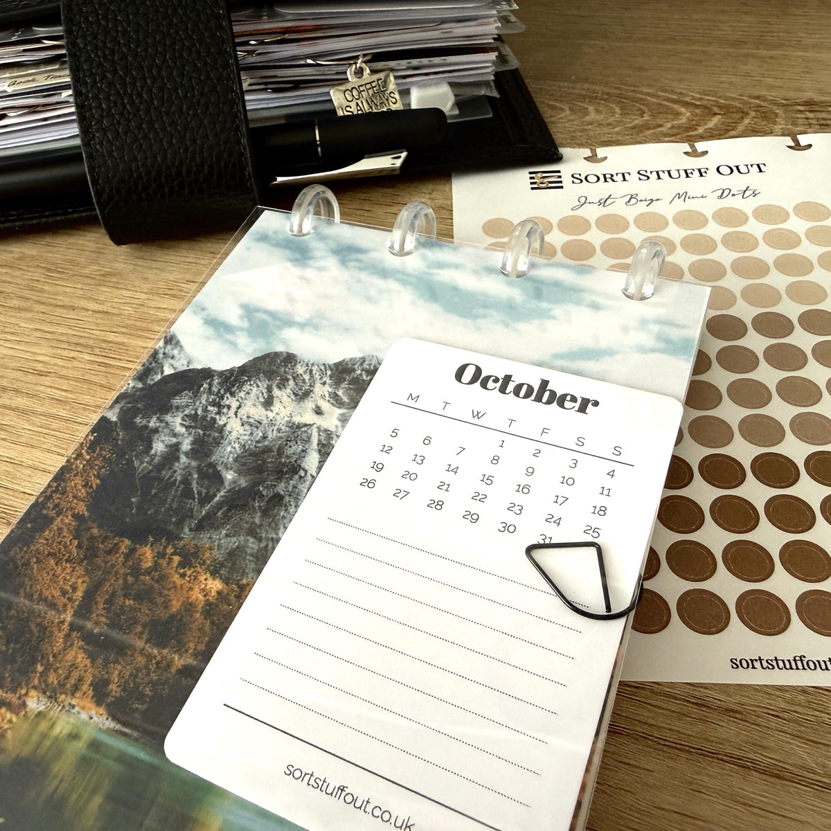 Autumn Mountains Book Front & Back Covers - With or Without Discs and Protective Clear Covers - Create Your Sticker System